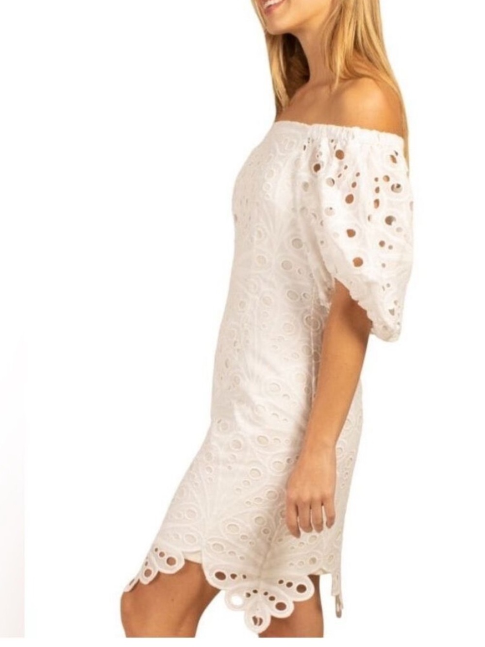 NWT $358 Trina Turk SWEET Off-the-shoulder Dress